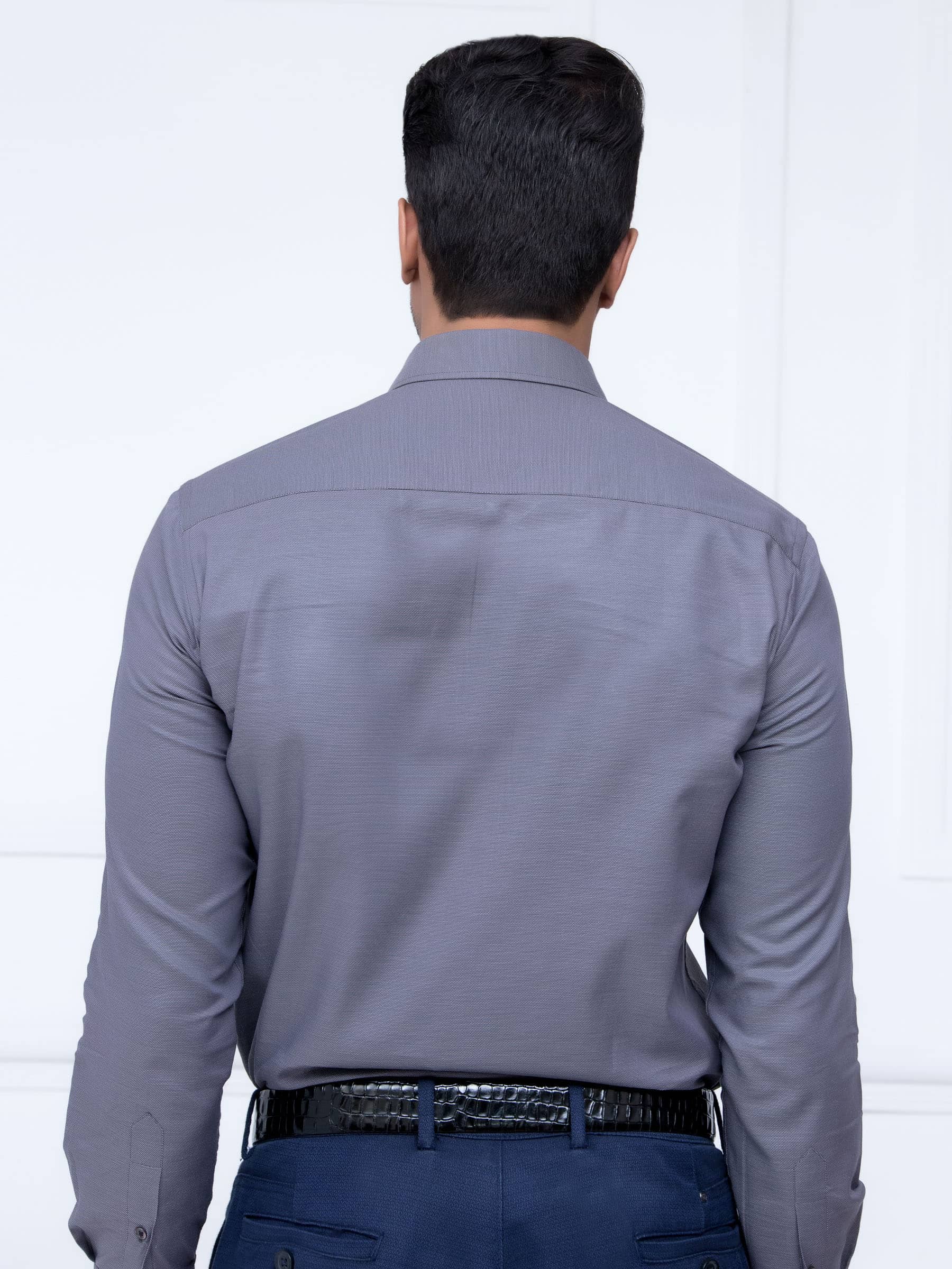 Classic Grey Structured Shirt