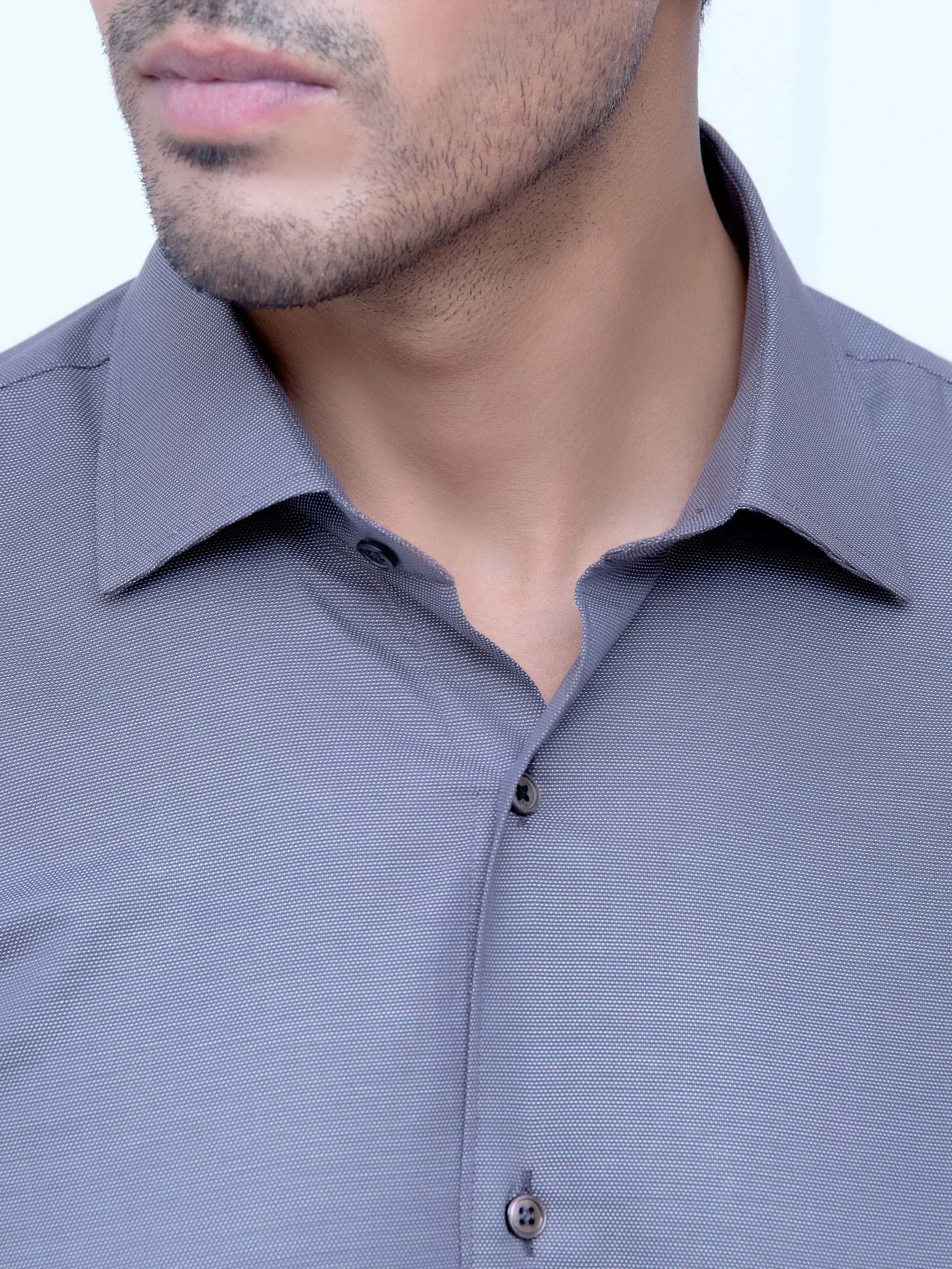 Classic Grey Structured Shirt