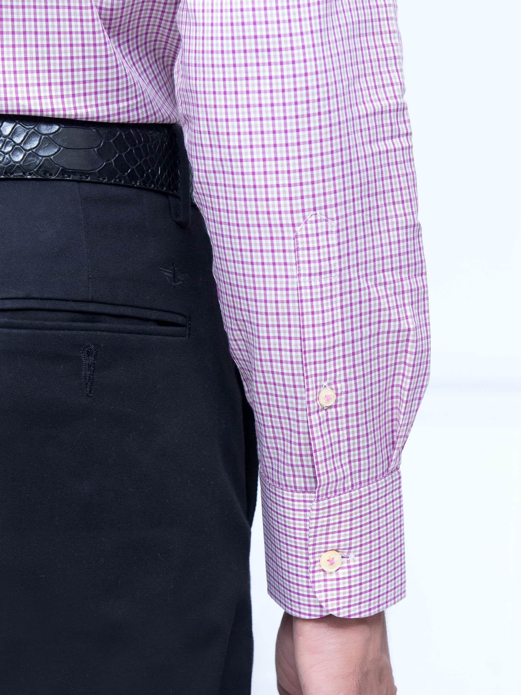 Pink Gingham Check Shirt