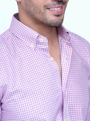 Pink Gingham Check Shirt