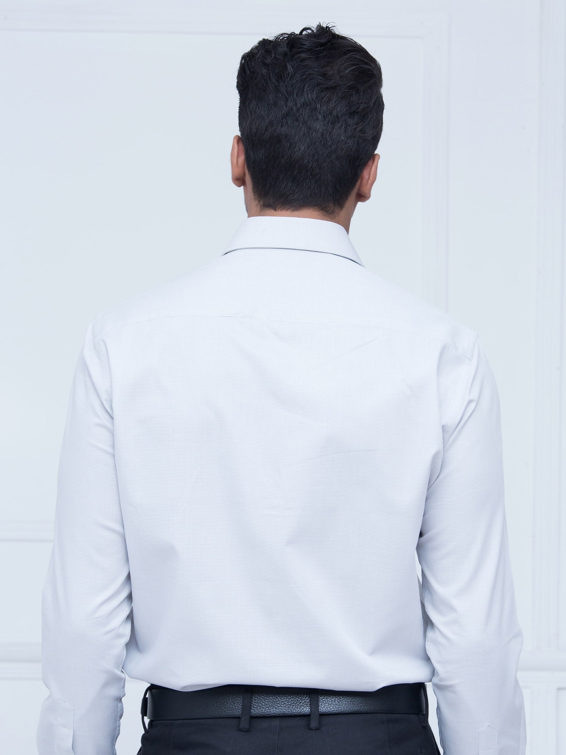 Light Grey Dobby Shirt