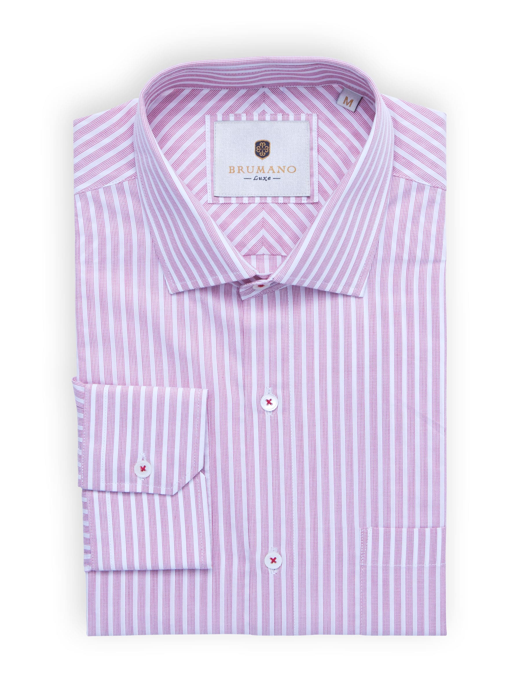 Red Striped Shirt With Detailing