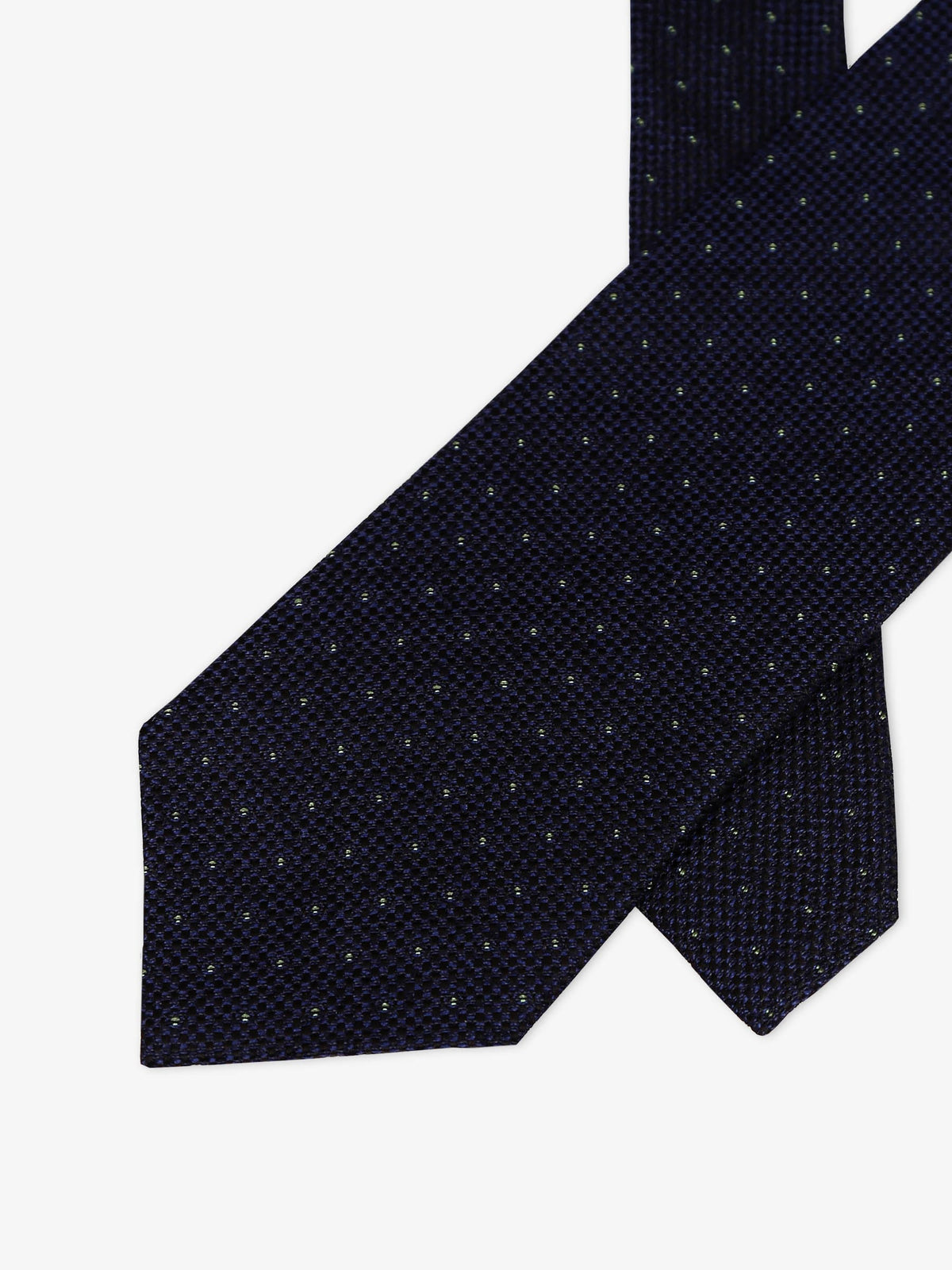 Navy & Green Dotted Tie
