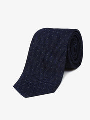 Navy & Green Dotted Tie