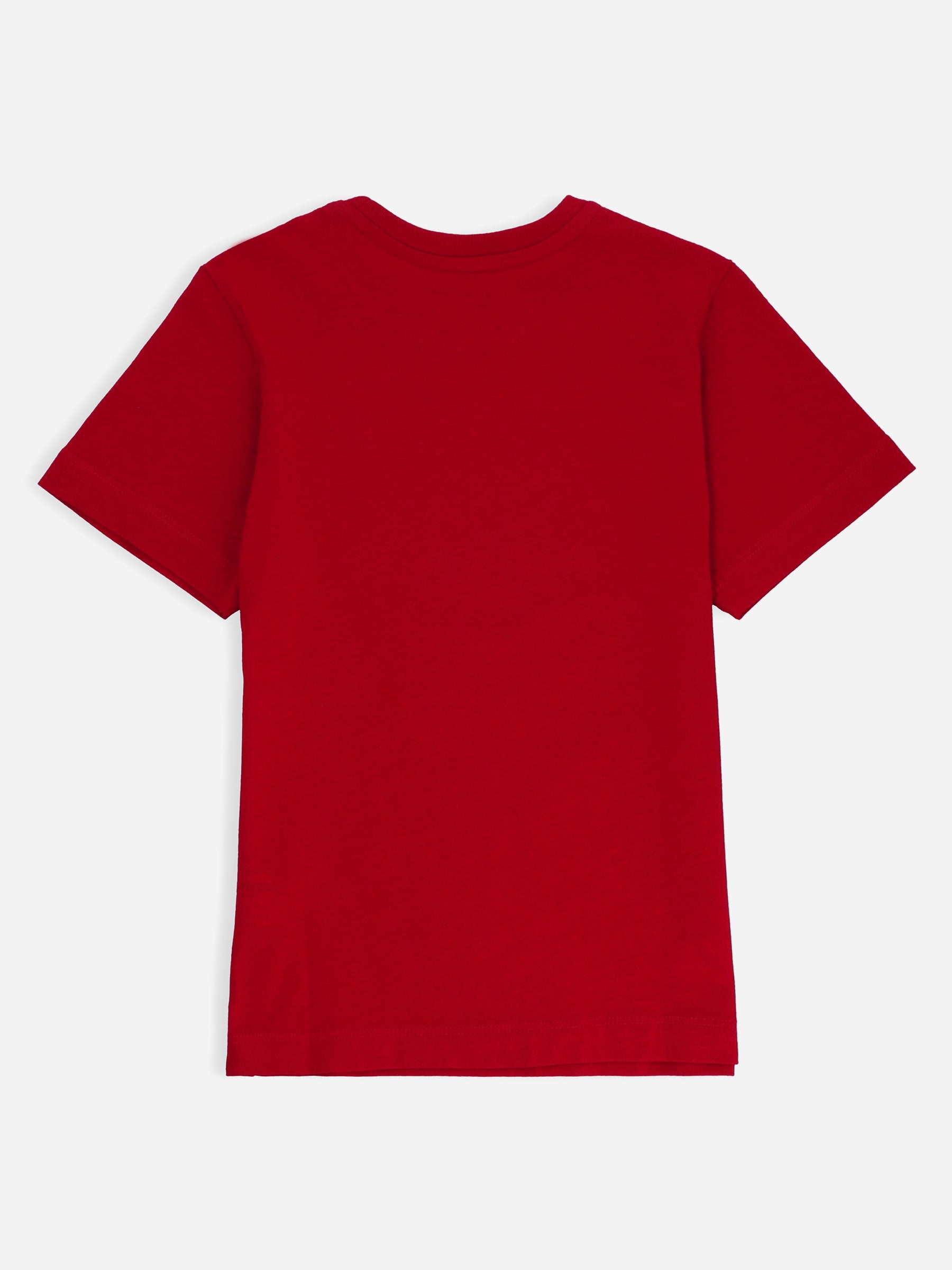 Red Graphic Printed 'ABCD' Casual Tee