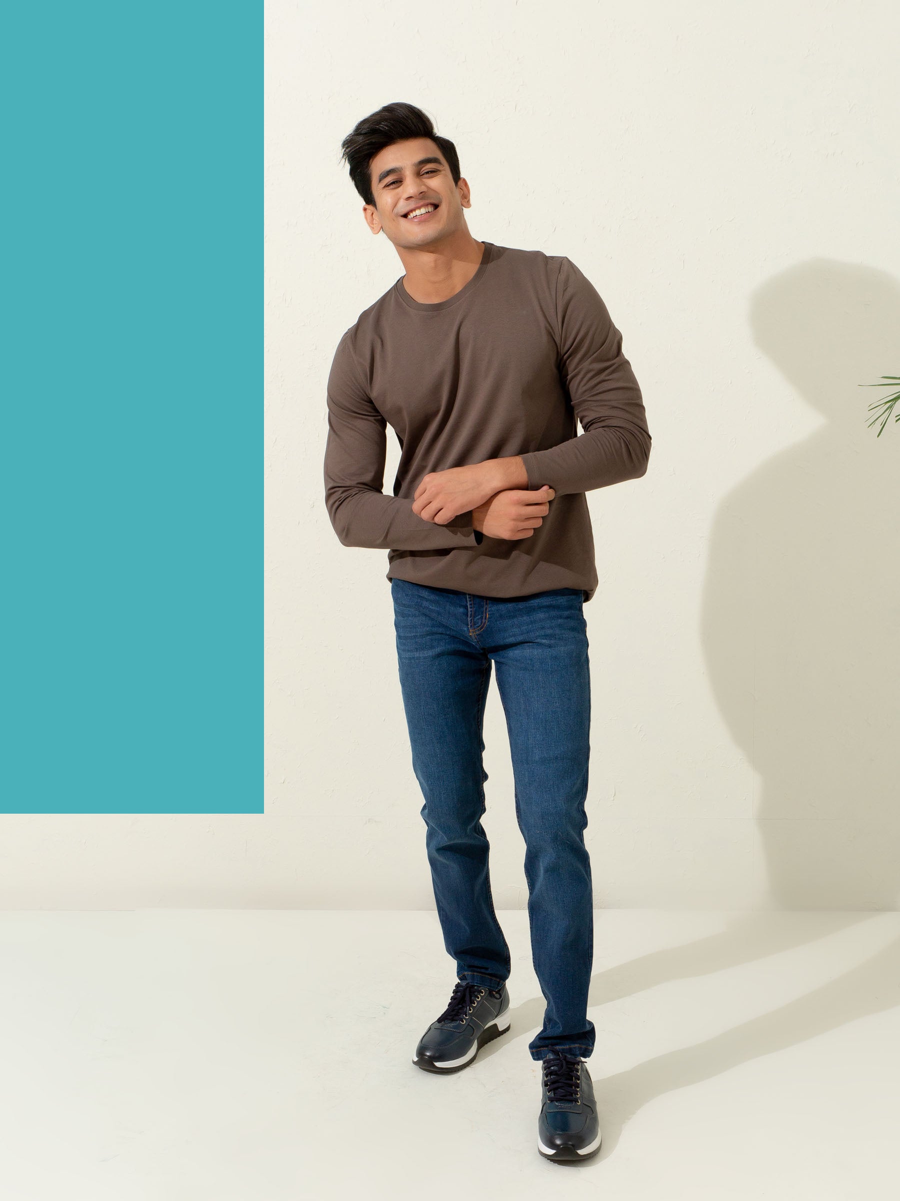 Brown Long Sleeve T-Shirt
