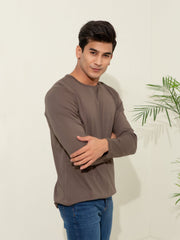 Brown Long Sleeve T-Shirt