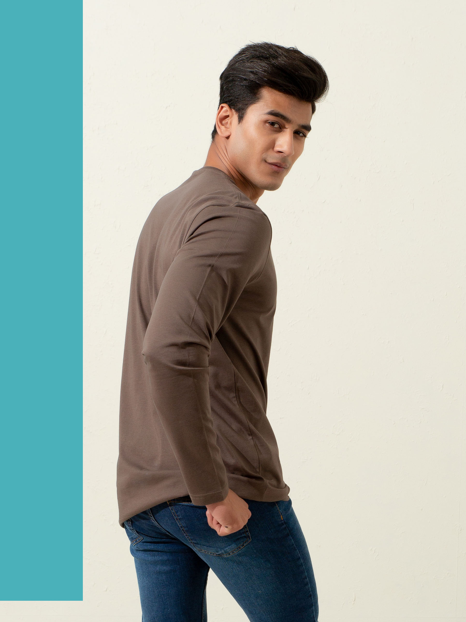Brown Long Sleeve T-Shirt