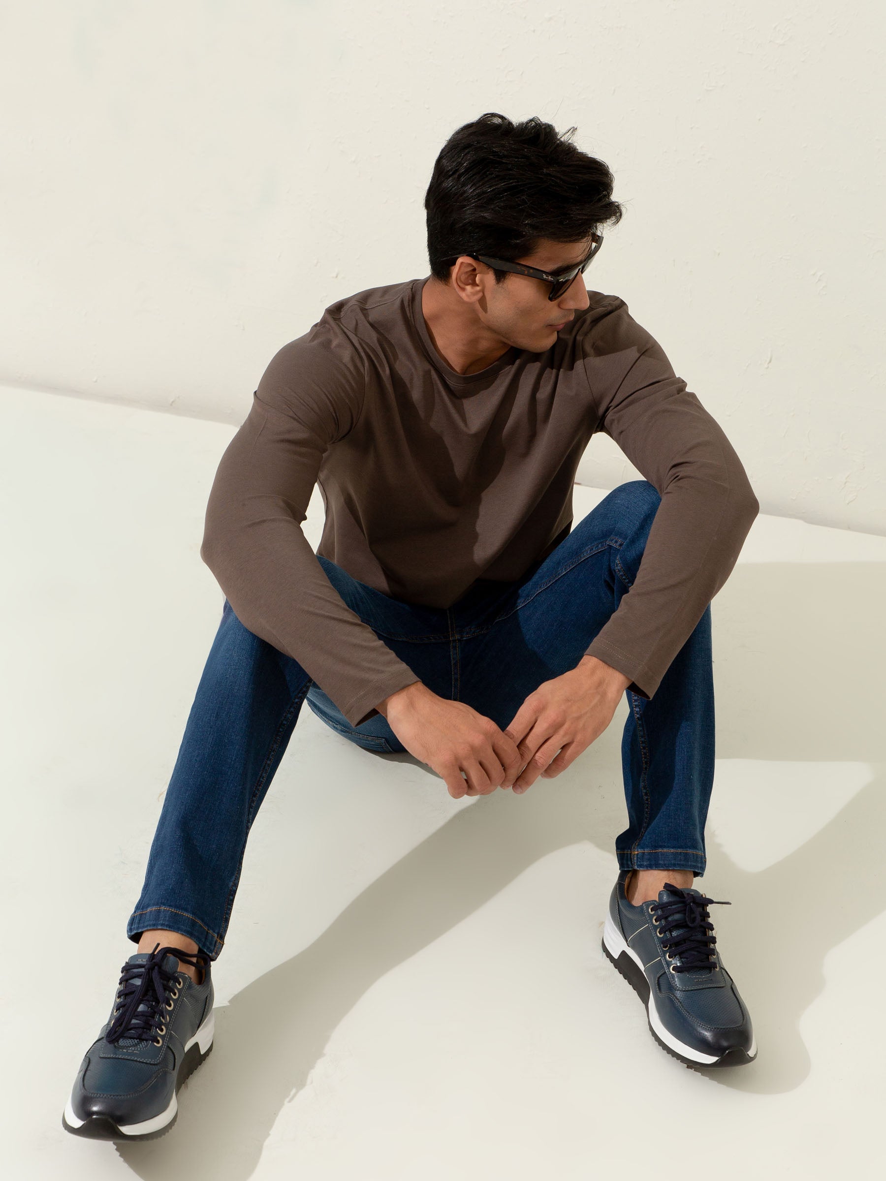 Brown Long Sleeve T-Shirt