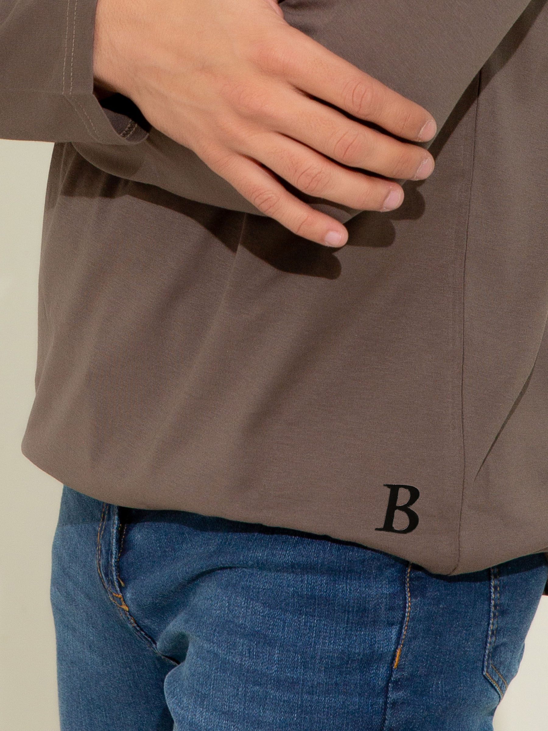 Brown Long Sleeve T-Shirt