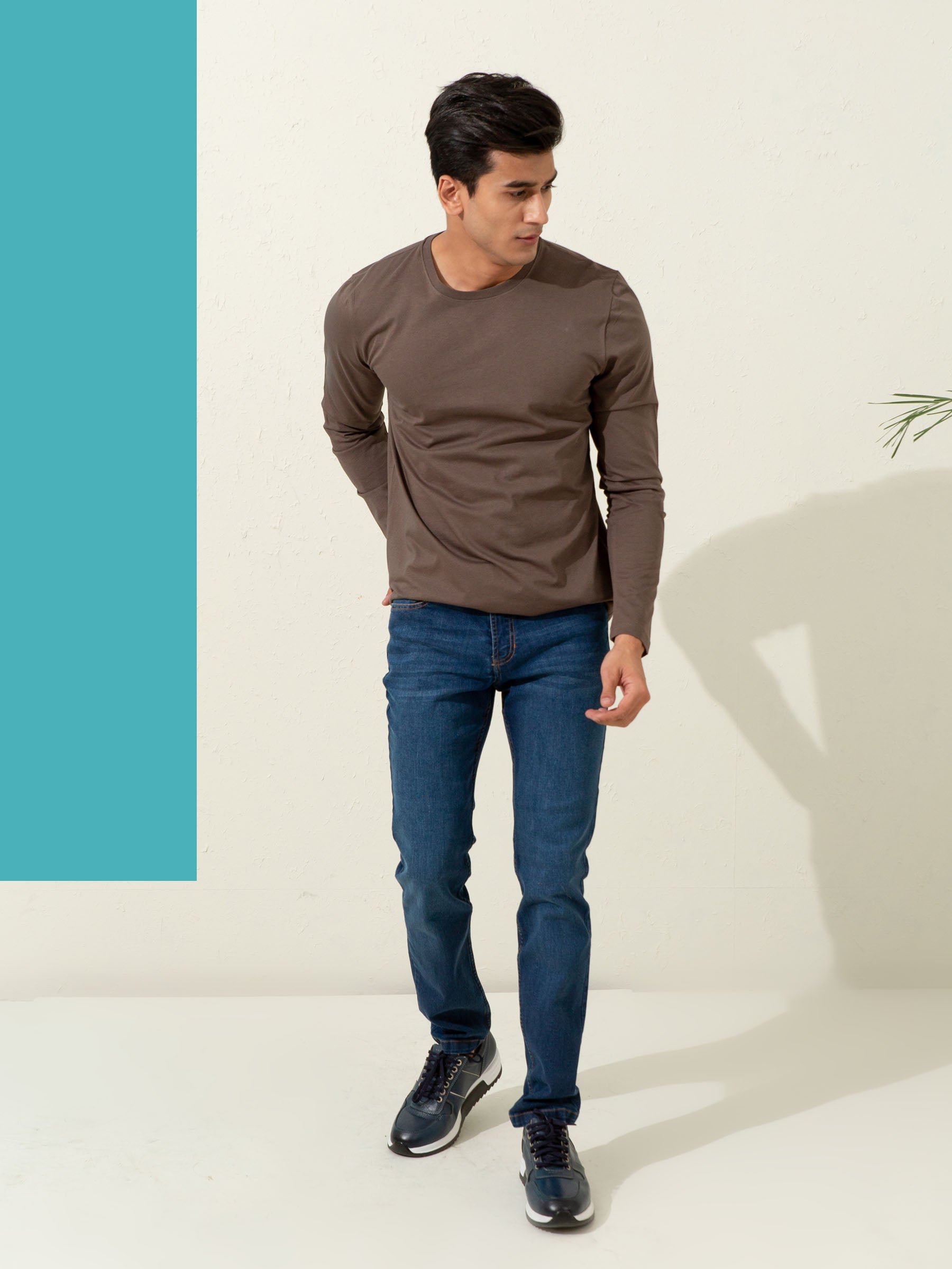 Brown Long Sleeve T-Shirt