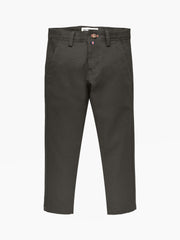 Brown Structured Casual Trouser
