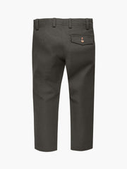 Brown Structured Casual Trouser