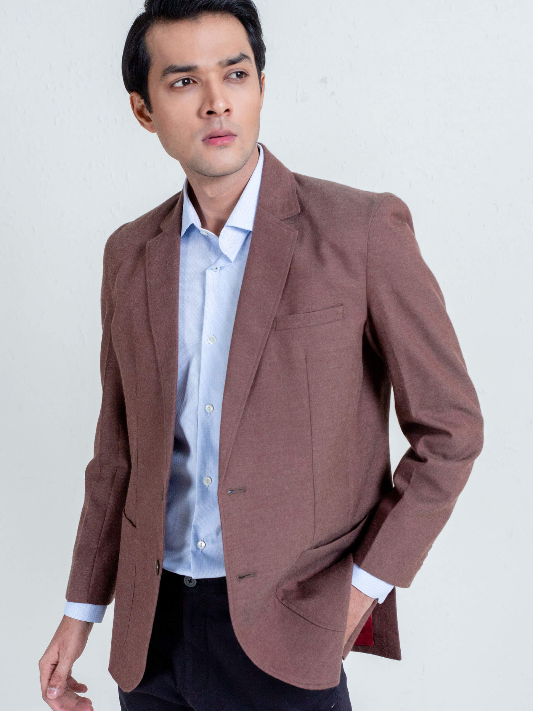 Brown Wool Blazer