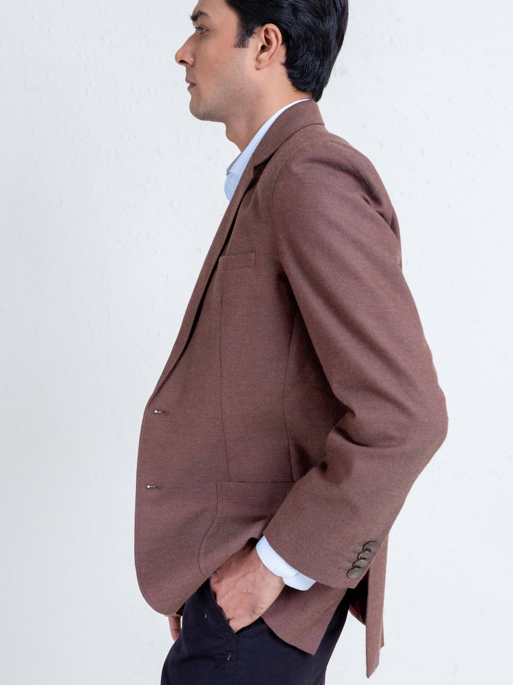 Brown Wool Blazer