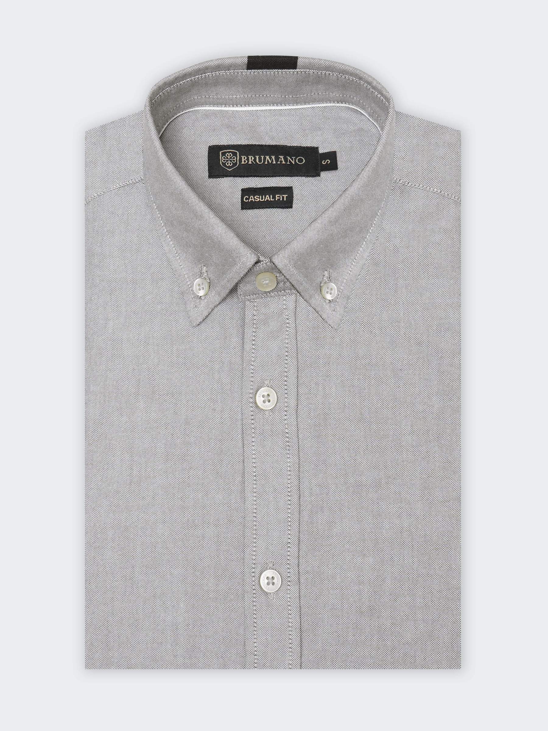 Brown Oxford Button Down Shirt