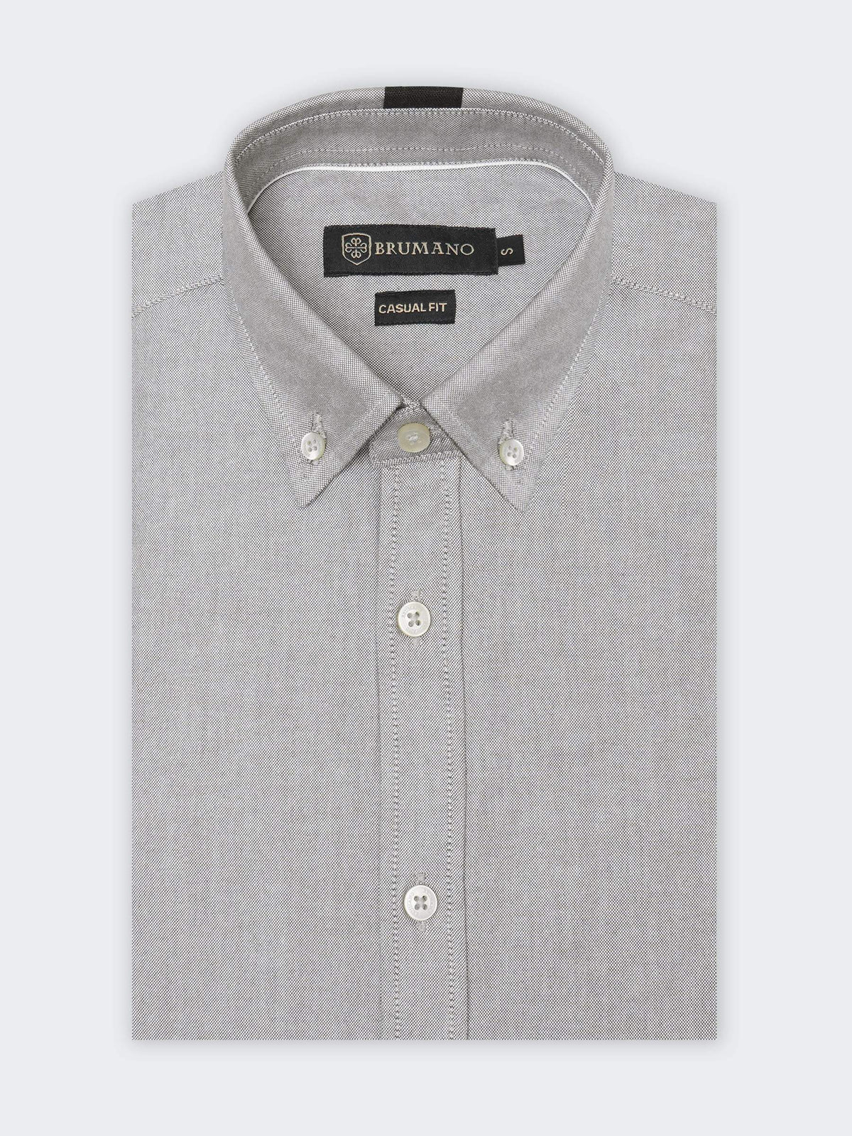 Brown Oxford Button Down Shirt