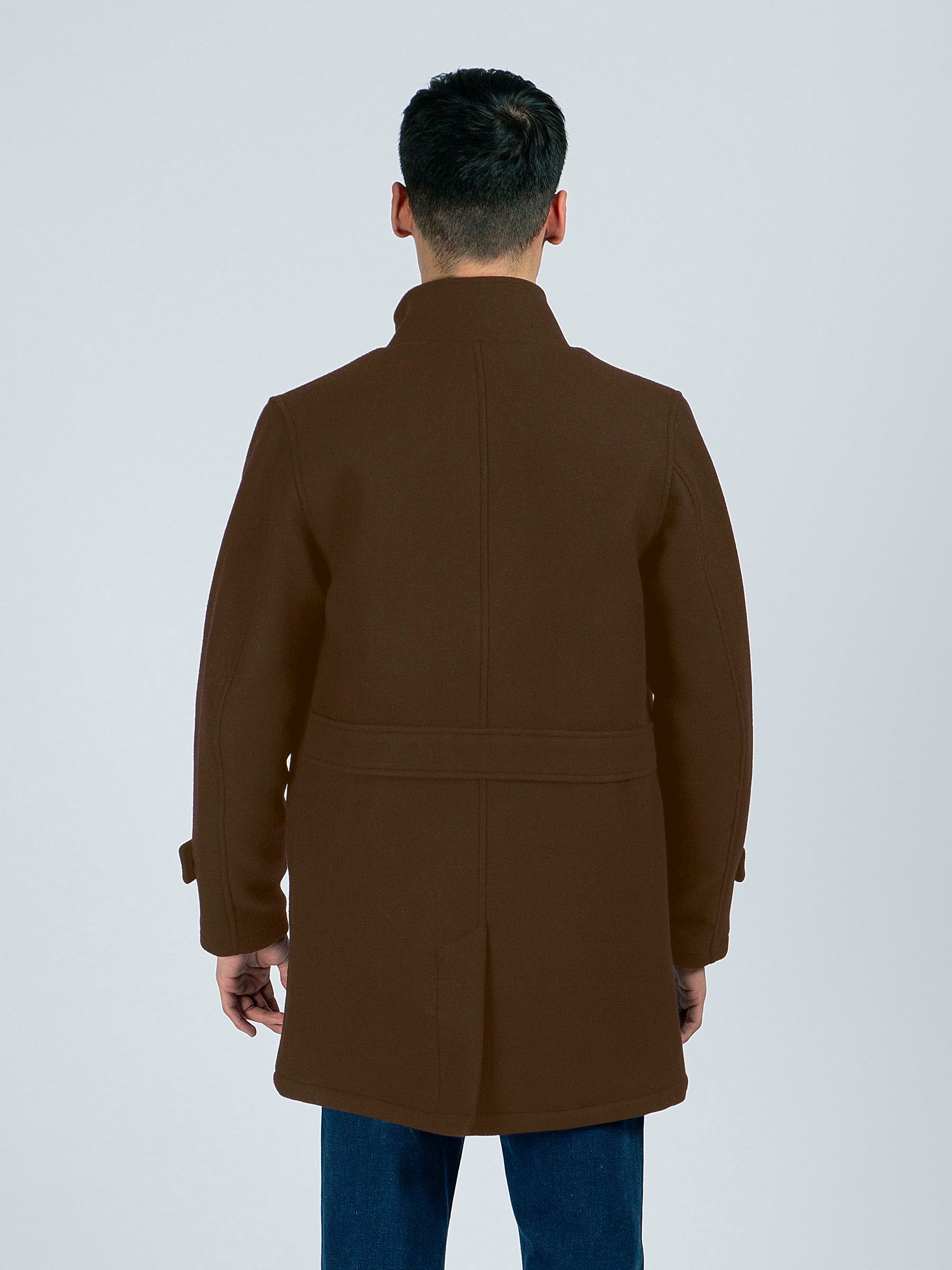 Brown Wool Long Coat - Limited Edition