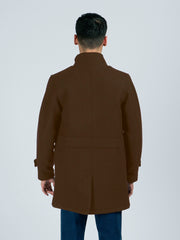 Brown Wool Long Coat - Limited Edition