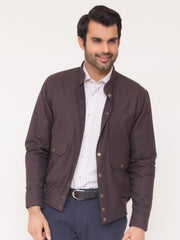 Burgundy Checkered Jacket