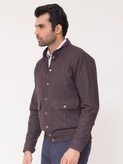 Burgundy Checkered Jacket