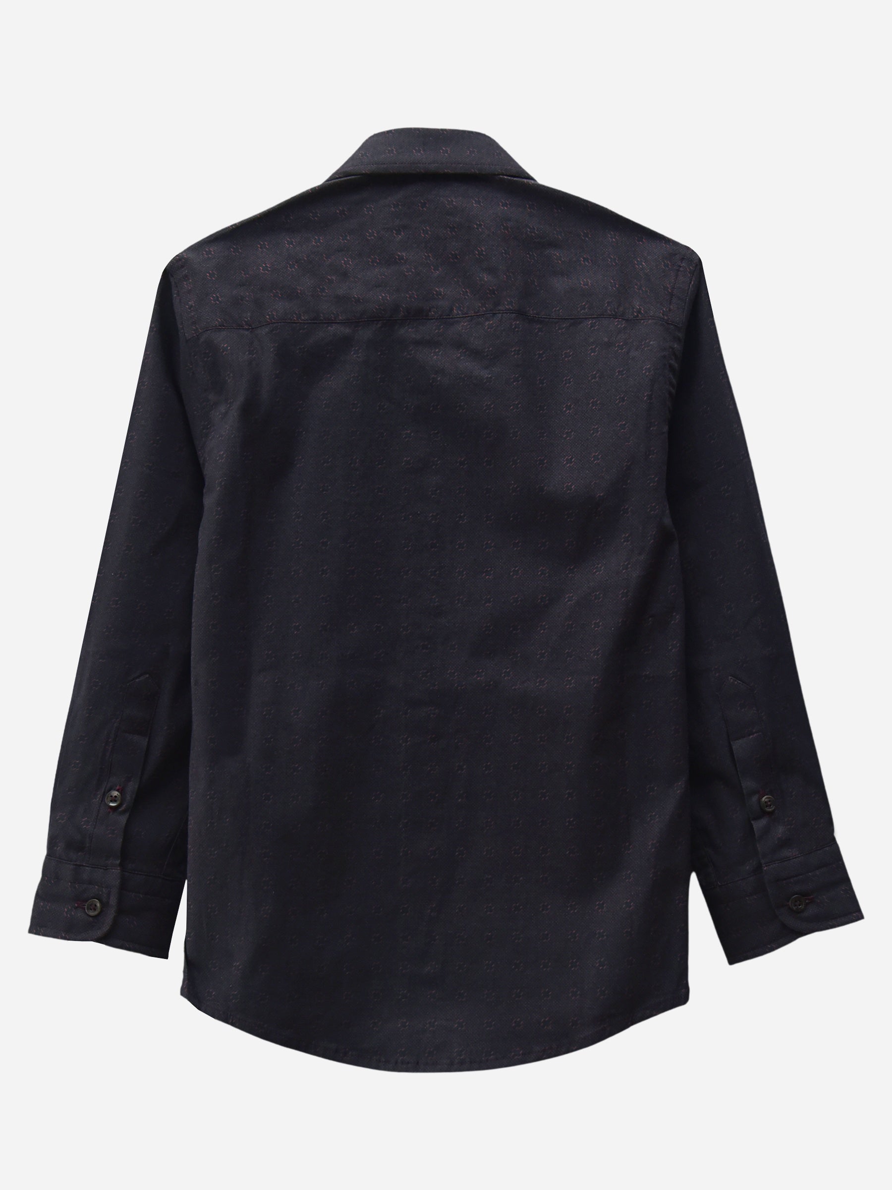 Burgundy Printed Casual Shirt