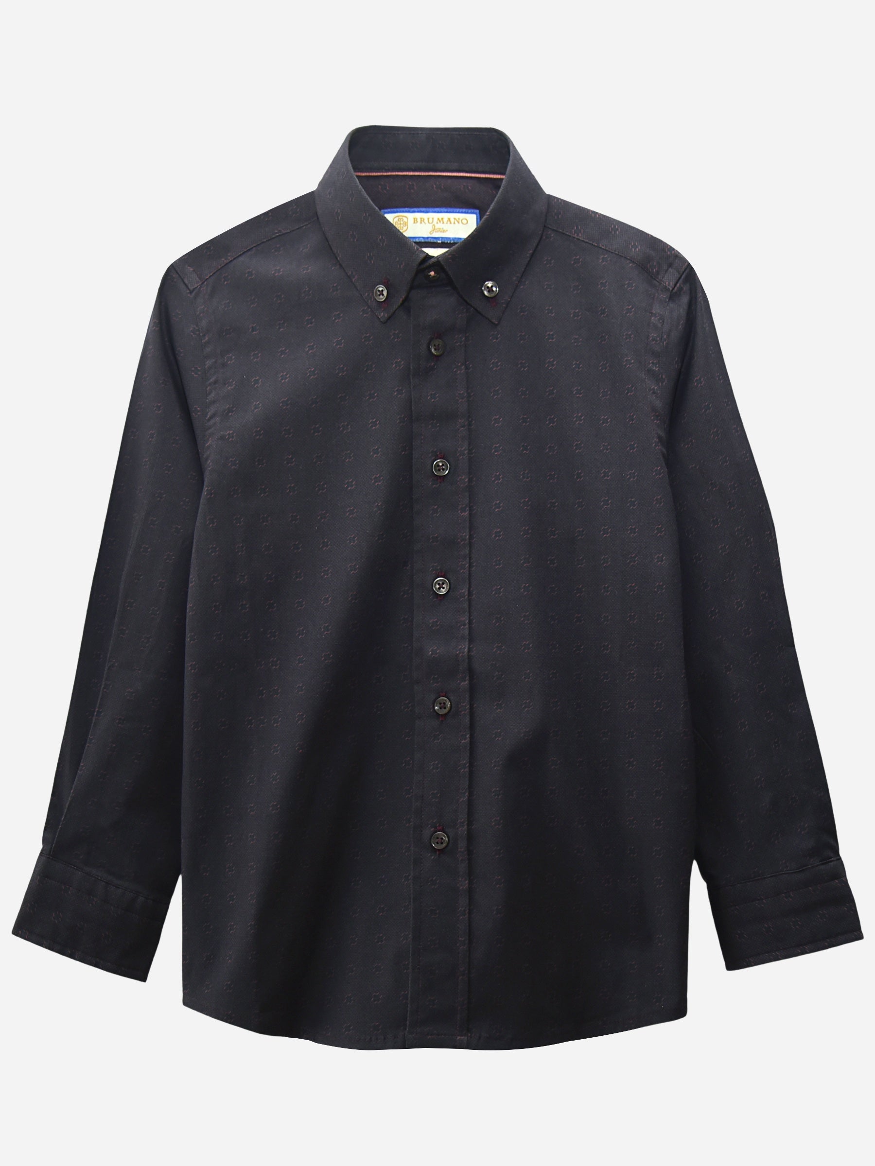 Burgundy Printed Casual Shirt