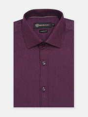 Burgundy & Blue Gingham Checkered Shirt