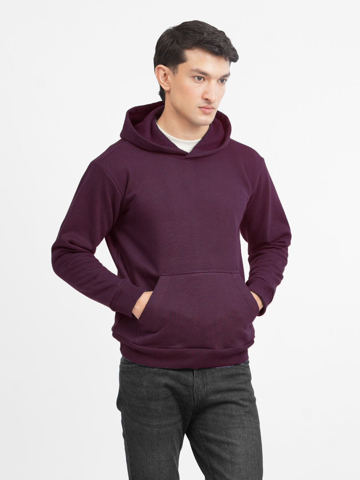 Burgundy Heavyweight Fleece Hoodie