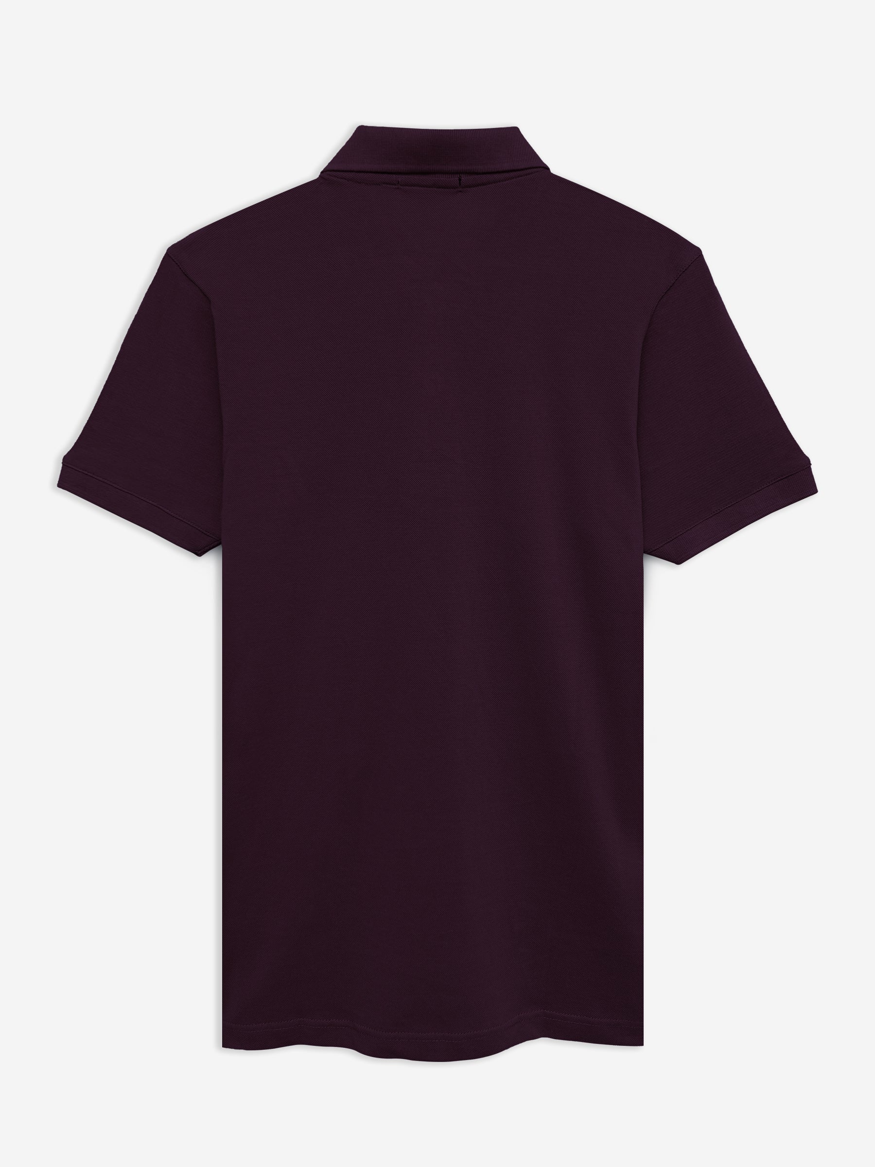 Burgundy 100% Cotton Basic Polo