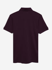 Burgundy 100% Cotton Basic Polo