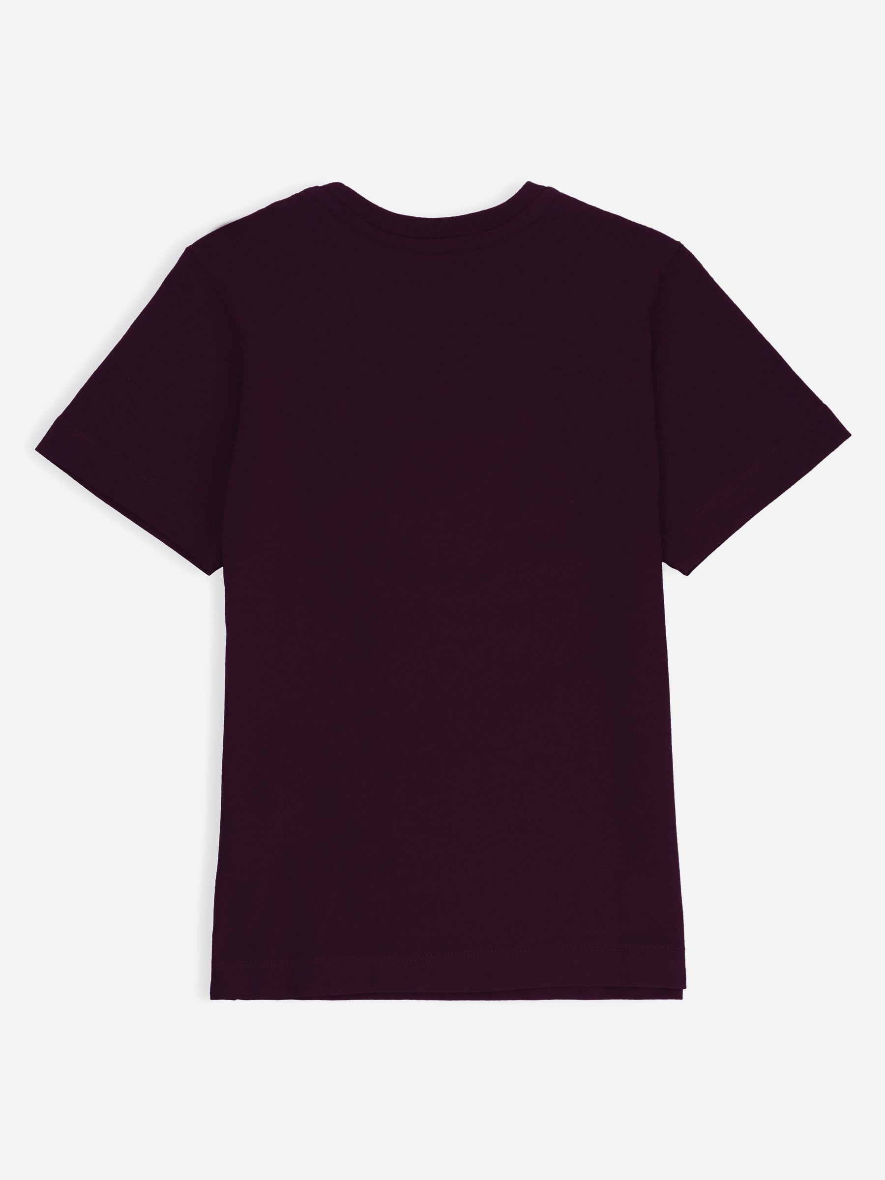Burgundy Printed  'Boat' Casual tee