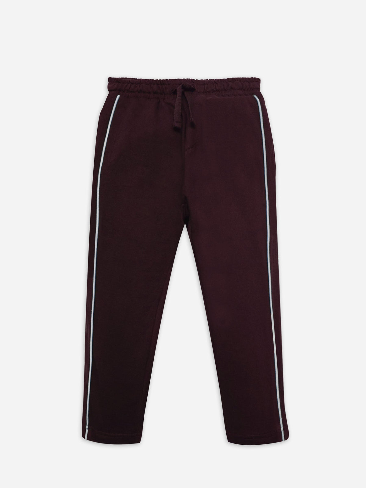 Burgundy Sweat Pajama With Detailing - Junior