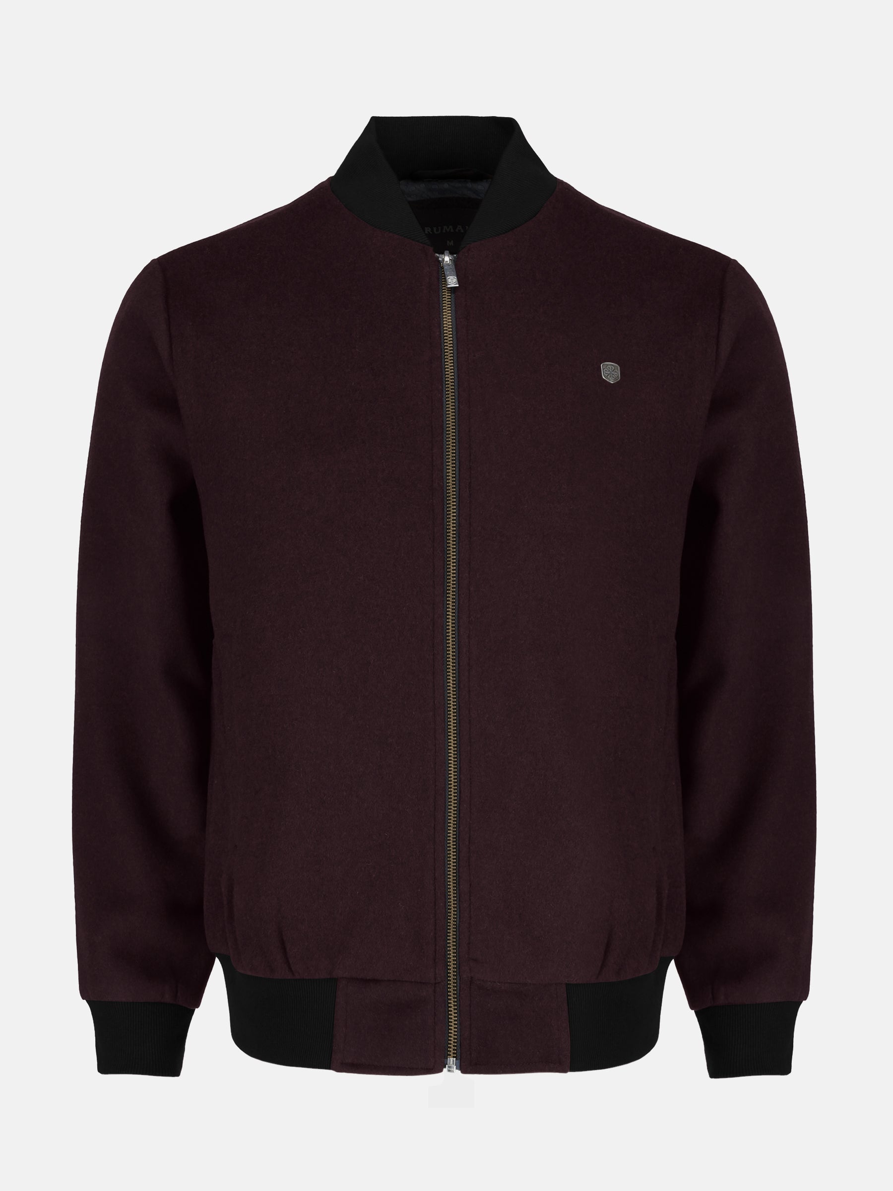Burgundy Wool Bomber Jacket - Limited Edition