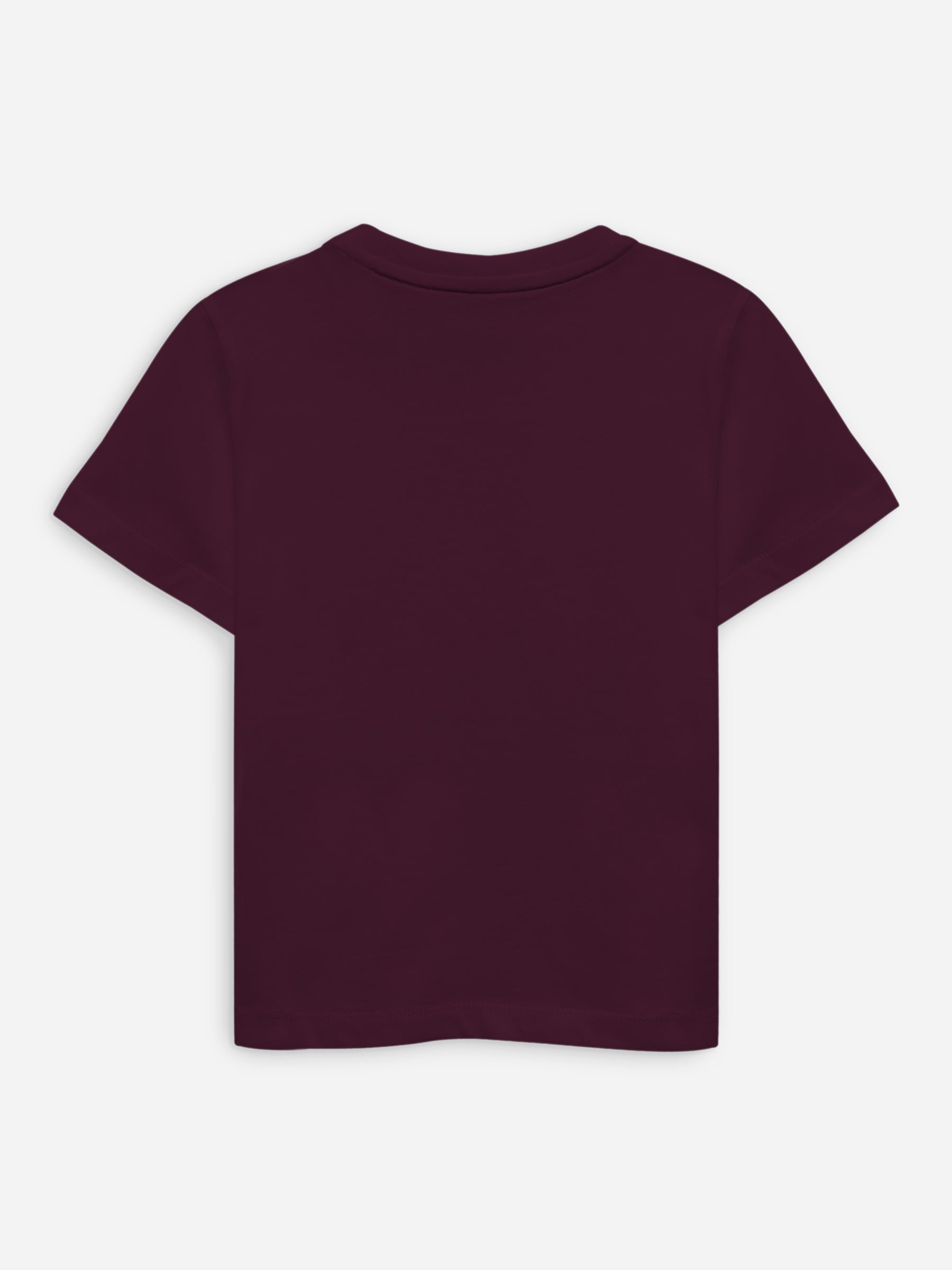 Burgundy 'Game Over' Printed Casual T-Shirt
