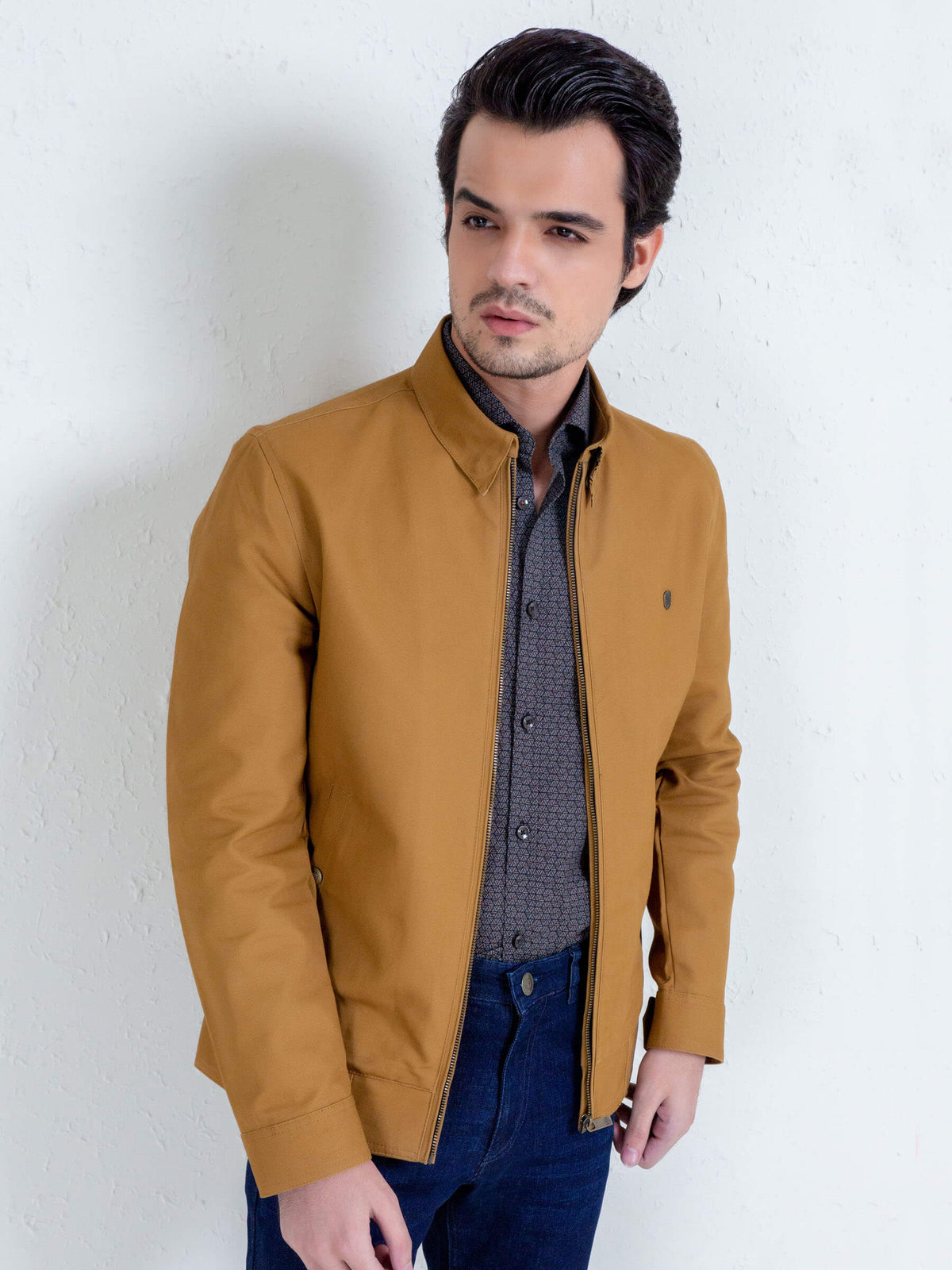 Camel Brown Baracuta Jacket