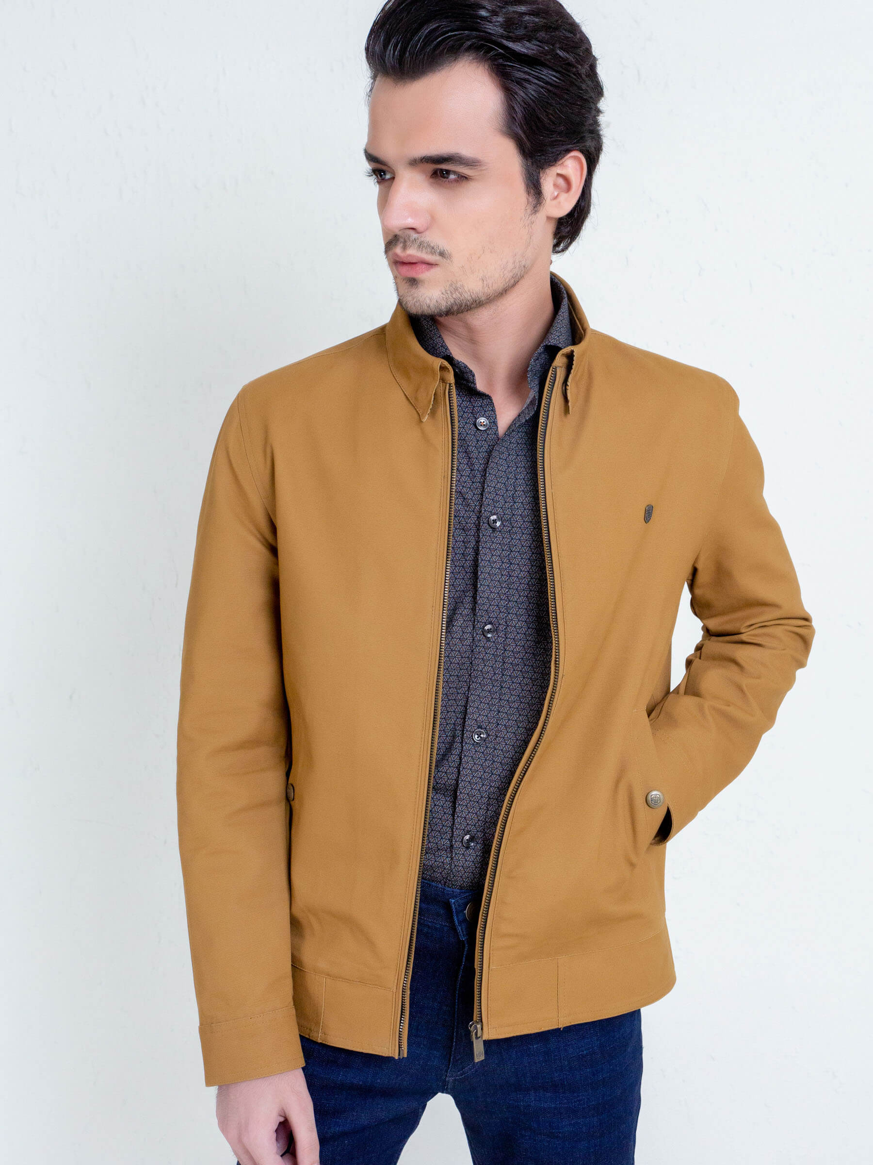Camel Brown Baracuta Jacket