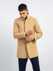 Camel Wool Blended Long Coat - Limited Edition