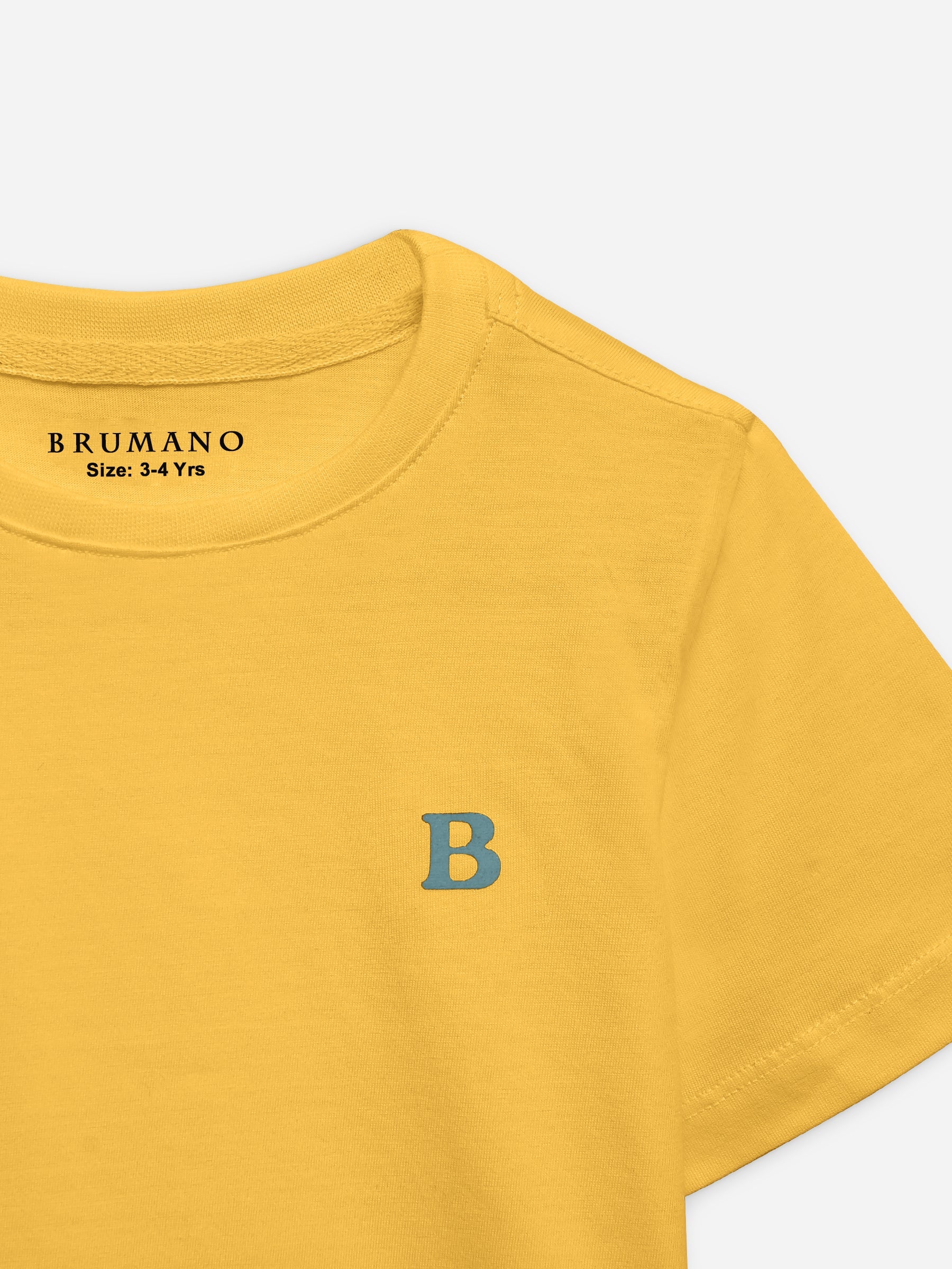 Canary Yellow 100% Cotton Casual Tee