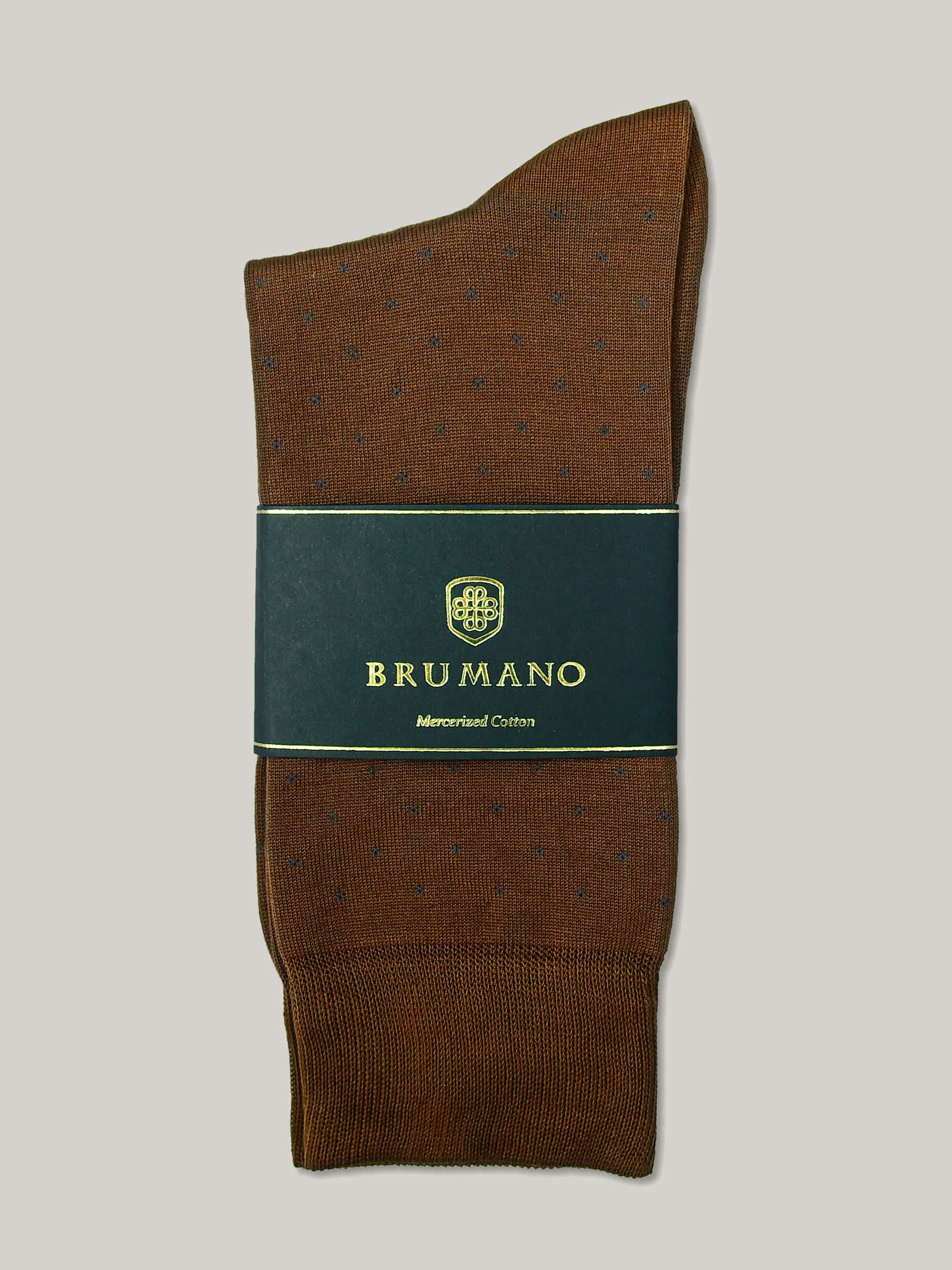 Cedar Brown Cut Flower Mercerized Socks