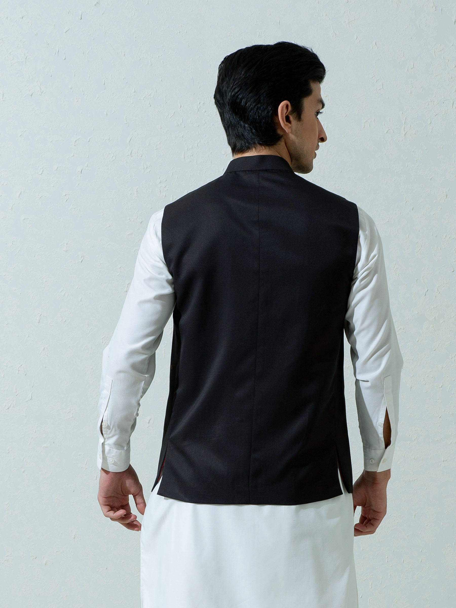 Charcoal Formal Twill Waistcoat