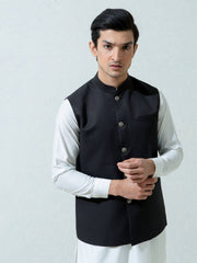 Charcoal Formal Twill Waistcoat