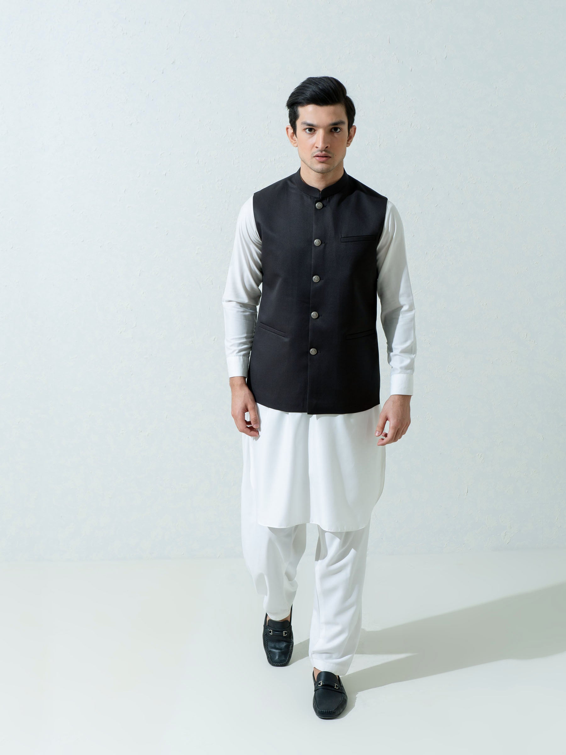 Charcoal Formal Twill Waistcoat