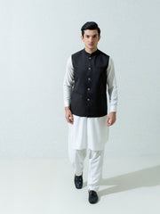 Charcoal Formal Twill Waistcoat