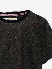 Charcoal Neppy Short Sleeves Casual T-Shirt