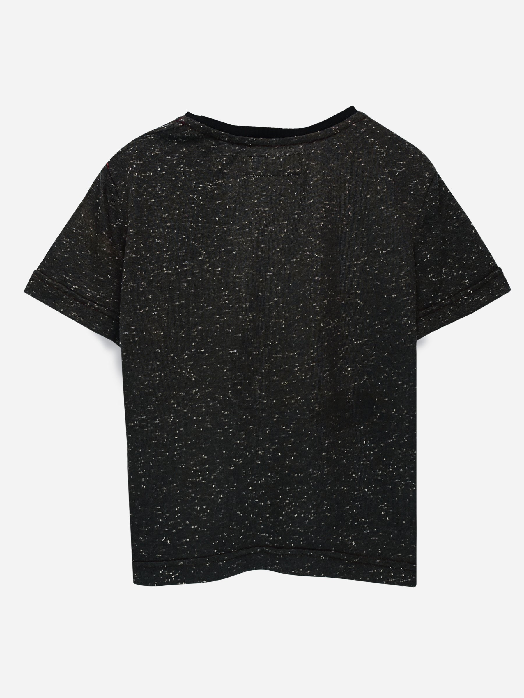 Charcoal Neppy Short Sleeves Casual T-Shirt