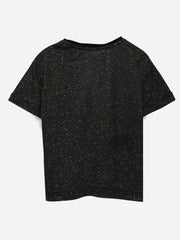 Charcoal Neppy Short Sleeves Casual T-Shirt