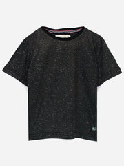 Charcoal Neppy Short Sleeves Casual T-Shirt