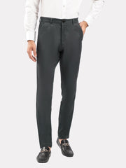 Charcoal Twill Structured Semi Formal Chino