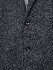Charcoal Wool Blended Over Coat